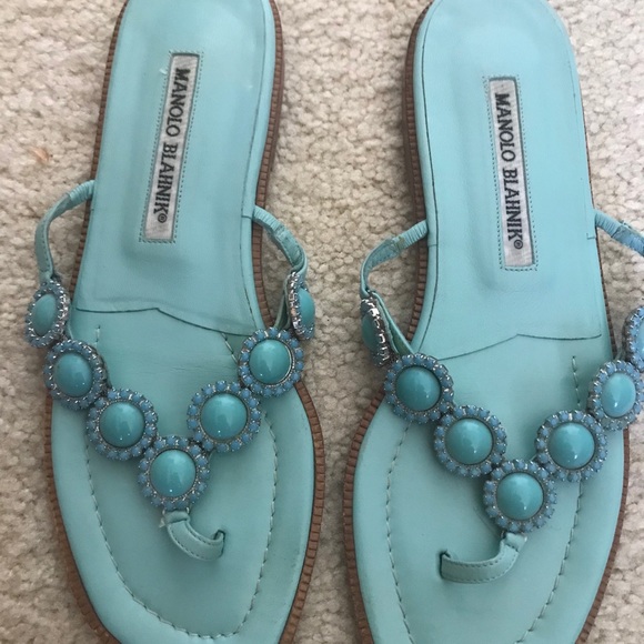 Manolo Blahnik size 37 sandals - Picture 1 of 3
